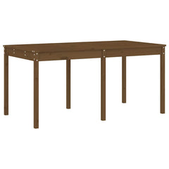 13 Piece Garden Dining Set Solid Wood Pine Honey brown pine