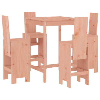 5 Piece Garden Bar Set Solid Wood Douglas