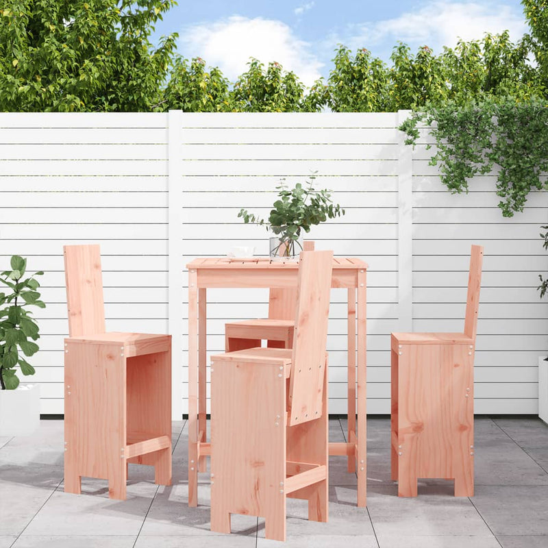 5 Piece Garden Bar Set Solid Wood Douglas