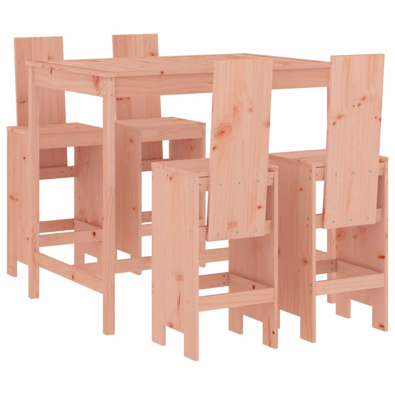 5 Piece Garden Bar Set Solid Wood Douglas