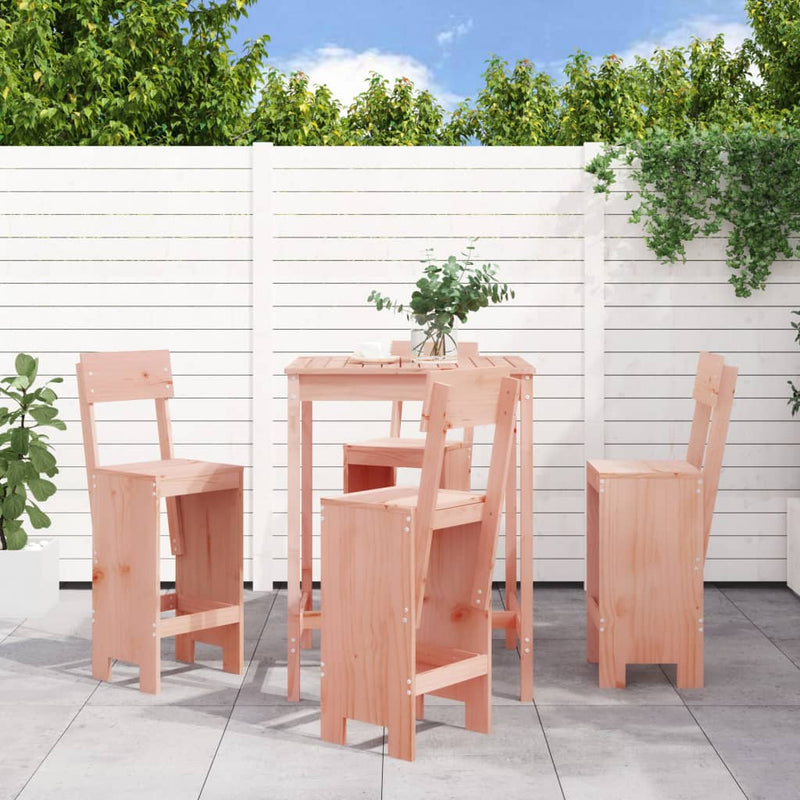 5 Piece Garden Bar Set Solid Wood Douglas