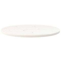 vidaXL Table Top White 70x35x2.5 cm Solid Wood Pine Oval 3