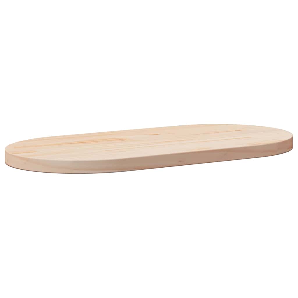 vidaXL Table Top 80x40x2.5 cm Solid Wood Pine Oval 1