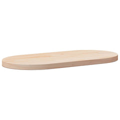 vidaXL Table Top 80x40x2.5 cm Solid Wood Pine Oval 1