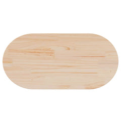 vidaXL Table Top 80x40x2.5 cm Solid Wood Pine Oval 5