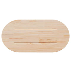 vidaXL Table Top White 80x40x2.5 cm Solid Wood Pine Oval 4