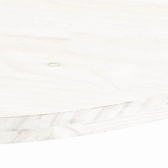 vidaXL Table Top White 80x40x2.5 cm Solid Wood Pine Oval 6