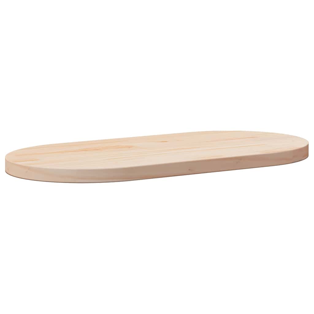 vidaXL Table Top 90x45x2.5 cm Solid Wood Pine Oval 1