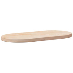 vidaXL Table Top 90x45x2.5 cm Solid Wood Pine Oval 1