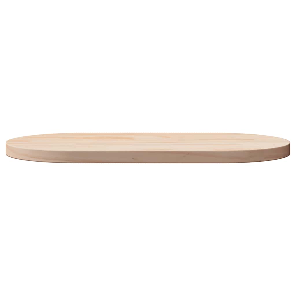 vidaXL Table Top 90x45x2.5 cm Solid Wood Pine Oval 3