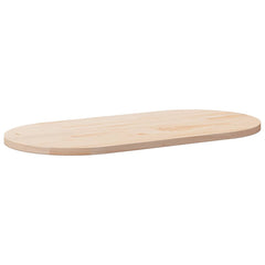 vidaXL Table Top 100x50x2.5 cm Solid Wood Pine Oval 1