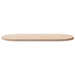 vidaXL Table Top 100x50x2.5 cm Solid Wood Pine Oval 3