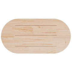 vidaXL Table Top 100x50x2.5 cm Solid Wood Pine Oval 4
