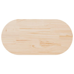 vidaXL Table Top 100x50x2.5 cm Solid Wood Pine Oval 5