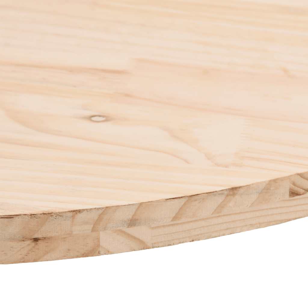 vidaXL Table Top 100x50x2.5 cm Solid Wood Pine Oval 6