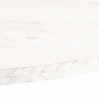 Table Top White 110x55x2.5 cm Solid Wood Pine Oval