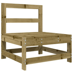 3 Piece Garden Lounge Set Impregnated Wood Pine Impregnated Pinewood 3-seater sofa