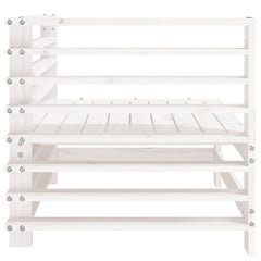 Garden Solid Wood Pine Corner Sofa White pine