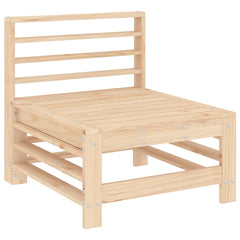 vidaXL Garden Middle Sofa Solid Wood Pine 2