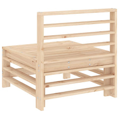 vidaXL Garden Middle Sofa Solid Wood Pine 5