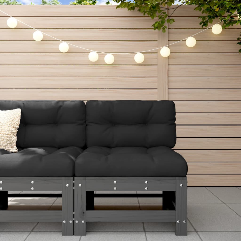 vidaXL Garden Solid Wood Pine Middle Sofa