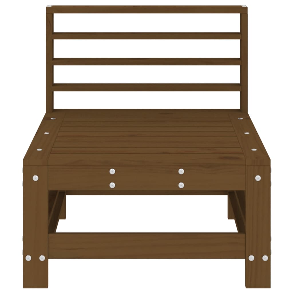 vidaXL Garden Middle Sofa Honey Brown Solid Wood Pine 3