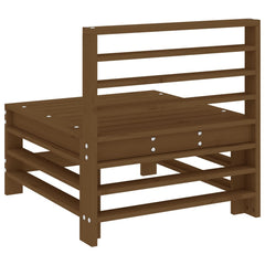 vidaXL Garden Middle Sofa Honey Brown Solid Wood Pine 4