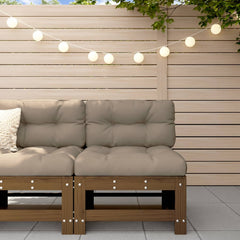 vidaXL Garden Middle Sofa Honey Brown Solid Wood Pine 1