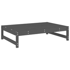 vidaXL Garden Footstool Grey 120x80 cm Solid Wood Pine 5