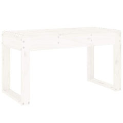 vidaXL Garden Bench White 80x38x45 cm Solid Wood Pine 5