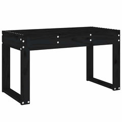 vidaXL Garden Bench Black 80x38x45 cm Solid Wood Pine 5