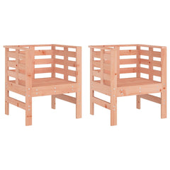 vidaXL Garden Chairs 2 pcs 61.5x53x71 cm Solid Wood Douglas 2