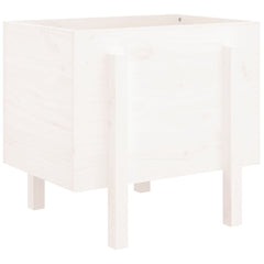 vidaXL Garden Planter White 62x50x57 cm Solid Wood Pine 2