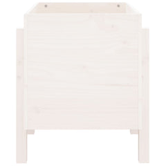 vidaXL Garden Planter White 62x50x57 cm Solid Wood Pine 5