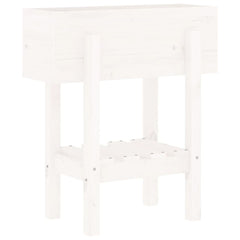 vidaXL Garden Planter White 62x30x69 cm Solid Wood Pine 4