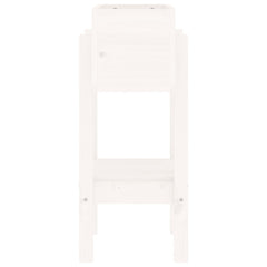 vidaXL Garden Planter White 62x30x69 cm Solid Wood Pine 5