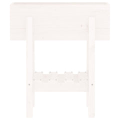 vidaXL Garden Planter White 62x30x69 cm Solid Wood Pine 6