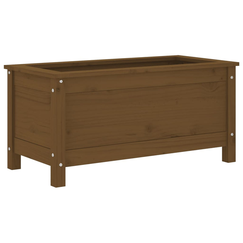 Garden Planter Honey Brown 82.5x40x39 cm Solid Wood Pine