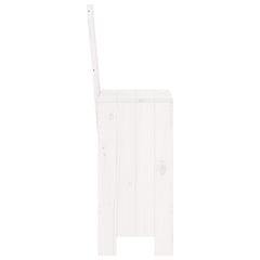vidaXL Bar Stools 2 pcs White 40x42x120 cm Solid Wood Pine 5