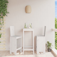 vidaXL Bar Stools 2 pcs White 40x42x120 cm Solid Wood Pine 1