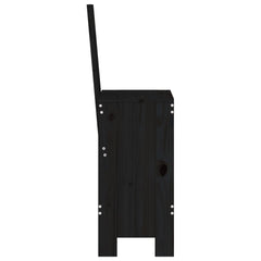 vidaXL Bar Stools 2 pcs Black 40x42x120 cm Solid Wood Pine 5