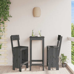 vidaXL Bar Stools 2 pcs Solid Wood Pine