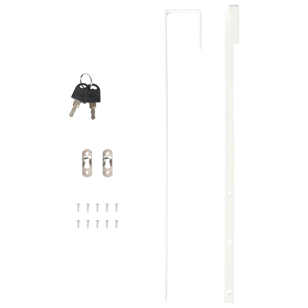 Mirror Jewellery Cabinet Wall Mounted 30x8,5x106 cm White