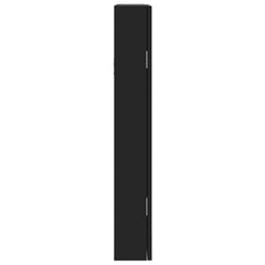 vidaXL Mirror Jewellery Cabinet Wall Mounted Black 37.5x10x67 cm 6