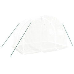 Greenhouse with Steel Frame 6 m² White 3 m 2 m