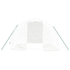 Greenhouse with Steel Frame 6 m² White 3 m 2 m