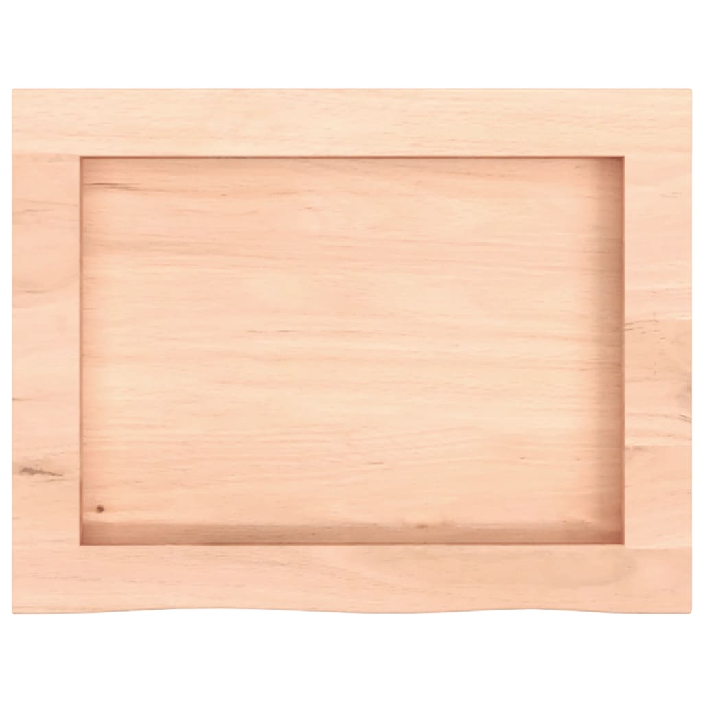 vidaXL Wall Shelf 40x30x(2-6) cm Untreated Solid Wood Oak 6