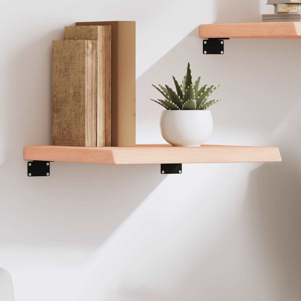 vidaXL Wall Shelf 40x40x(2-4) cm Untreated Solid Wood Oak 1