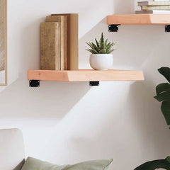 vidaXL Wall Shelf 40x40x(2-6) cm Untreated Solid Wood Oak 3