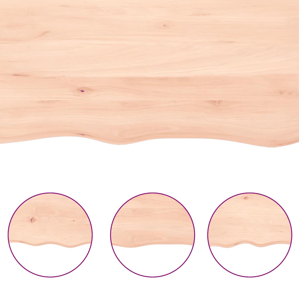 vidaXL Wall Shelf 40x40x(2-6) cm Untreated Solid Wood Oak 6